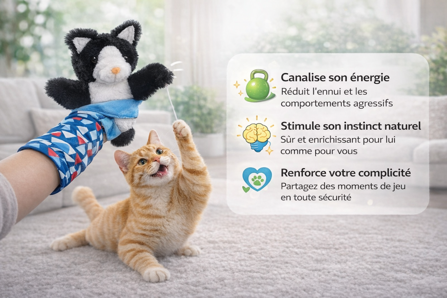 Marionnette de jeu pour chat